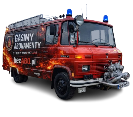 Wóz strażacki bezABO.pl - Gasimy Abonamenty